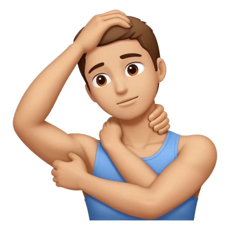 arms holding neck guy sticker