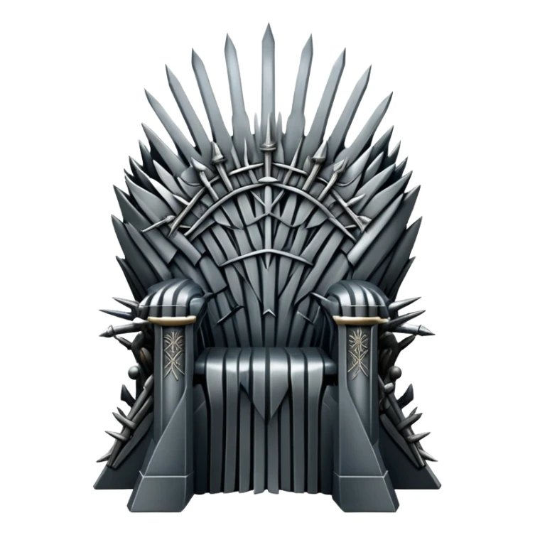 Iron throne made of swords from Game of Thrones sticker