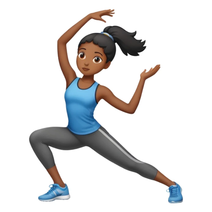 black girl yoga sticker