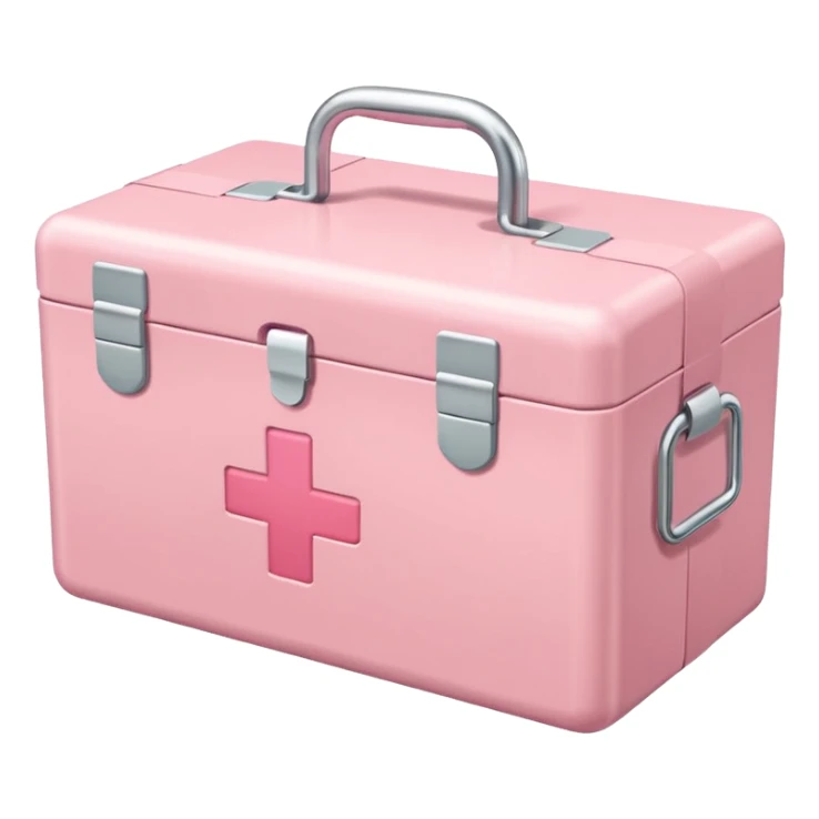 Pastel Pink medical box sticker
