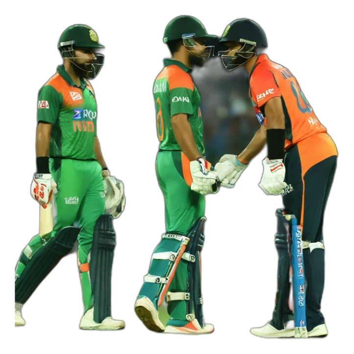 virat kohli kiss babar azam sticker
