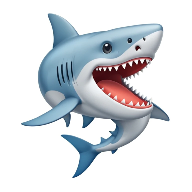 Un tiburón con zapatos azules sticker