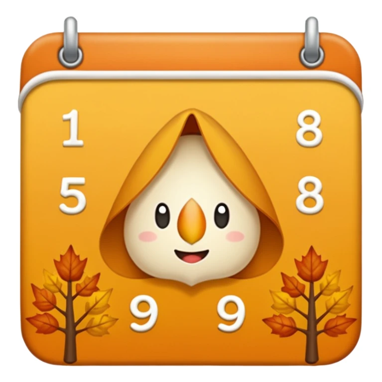 emoji del mese di novembre sticker