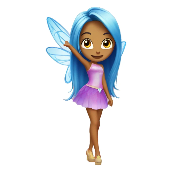 Winx club stella listing to music sticker