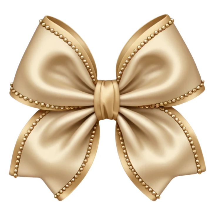 un noeud à cheveux beige sticker