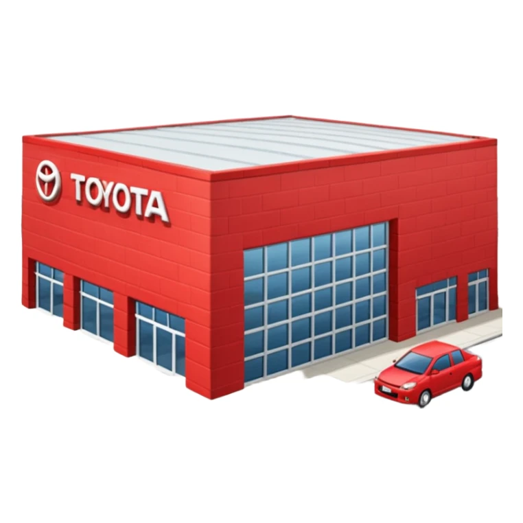 red Toyota Distribution centre sticker