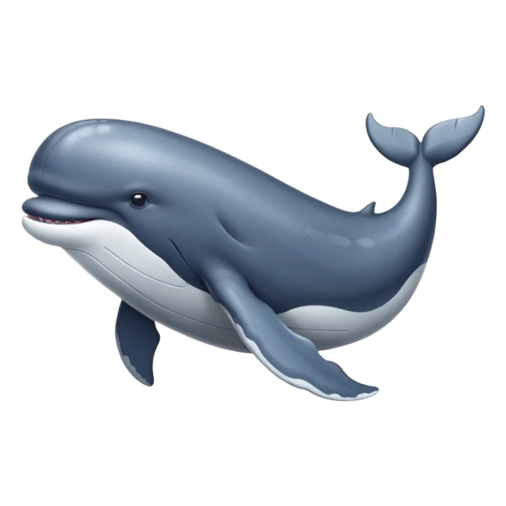 Walking whale sticker