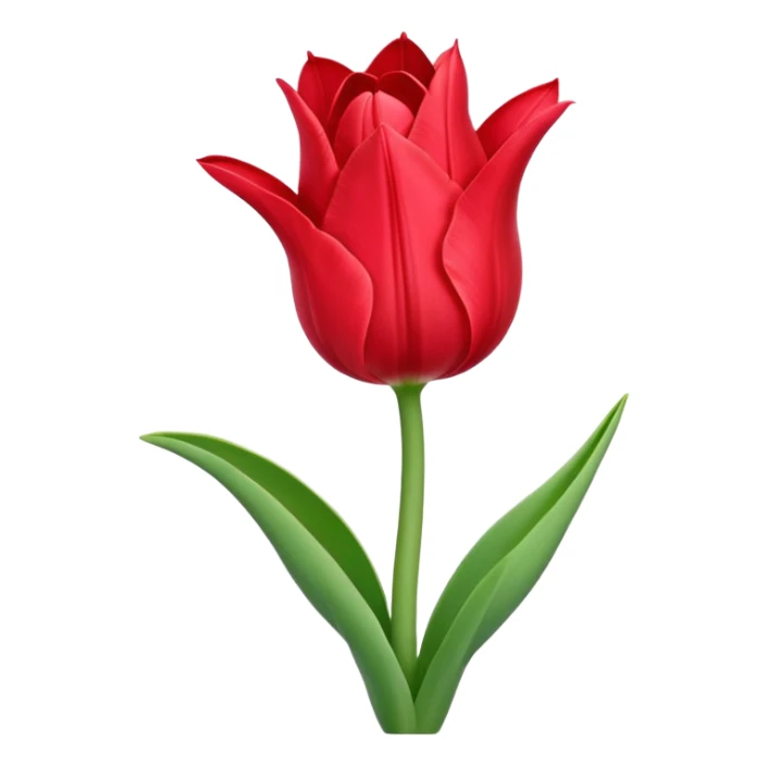 tulip flower entwined with an amaryllis flower sticker