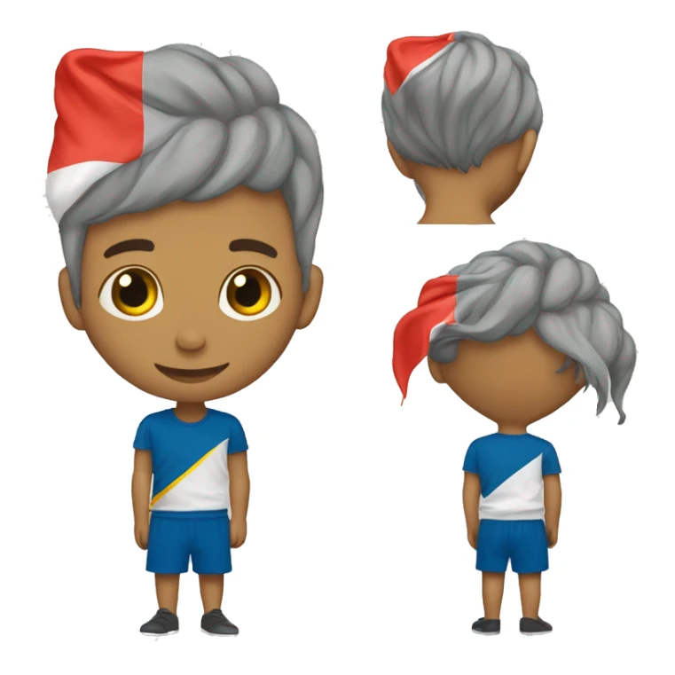 Crie um emoji com as cores da bandeira lésbica sticker