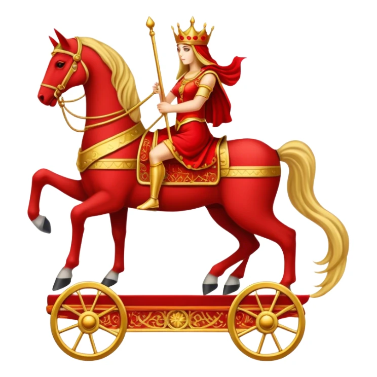 The chariot on a Tarot Card sticker