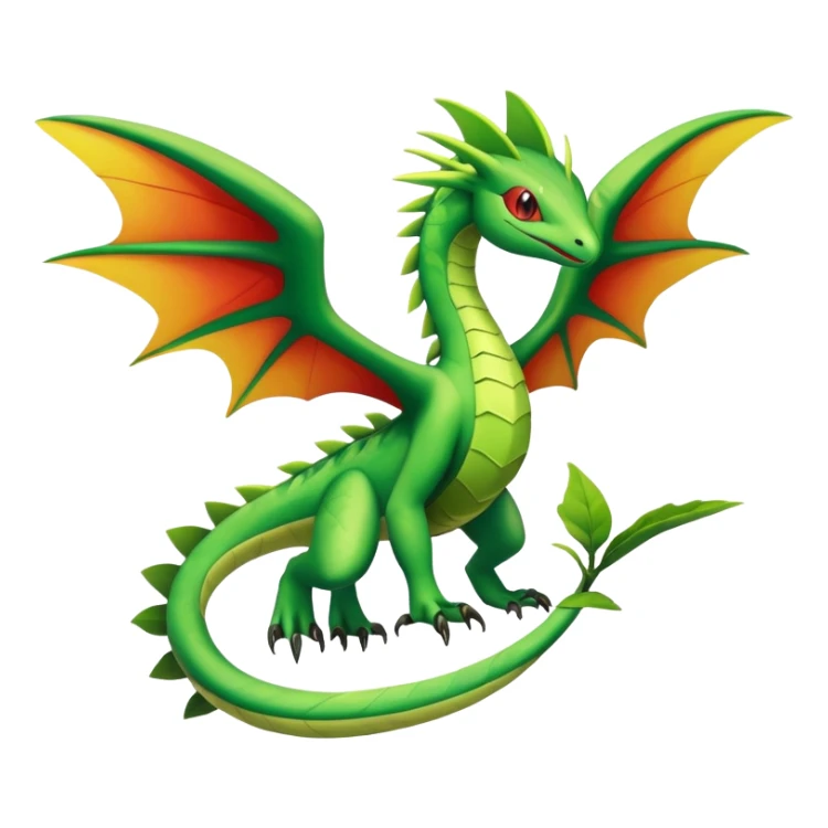 Exotic Tropical Rare Leafeon-Flygon-Tropius full body sticker