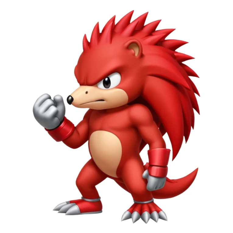 Sonic the hedgehogs friend knuckles sticker