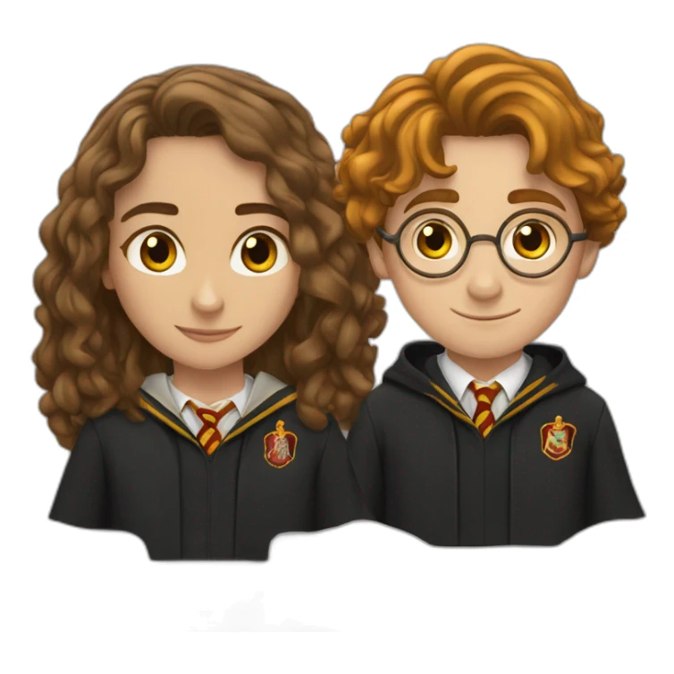 Hermione et et harry Potter sticker
