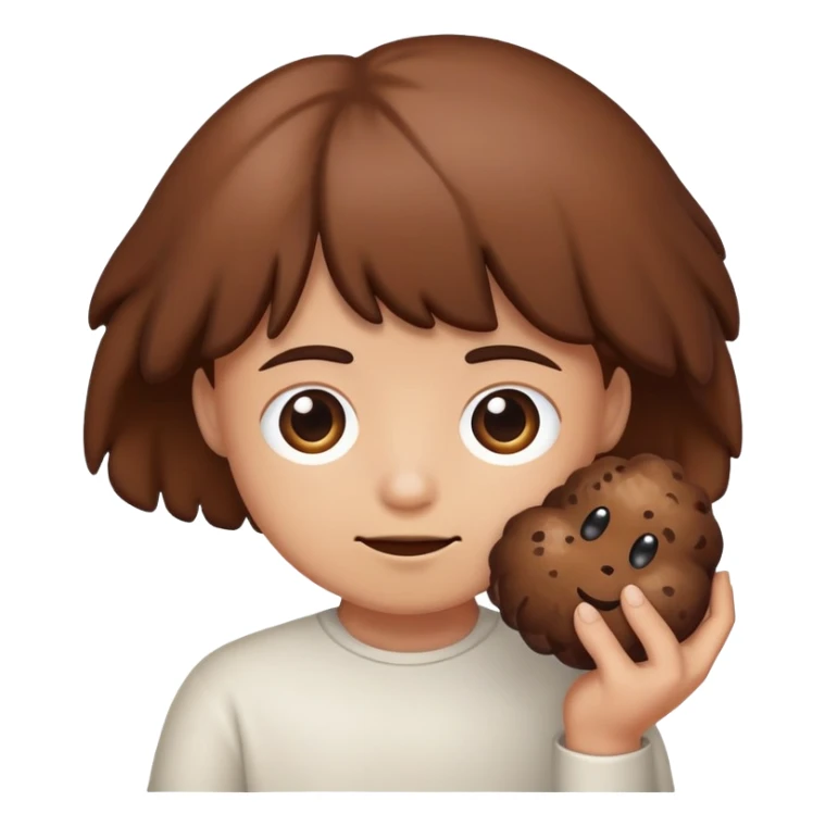 Me with a poo in my hand  sticker