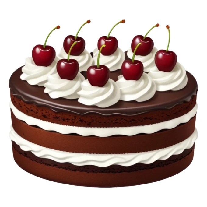 smaller slice Black Forest Gateau slice sticker