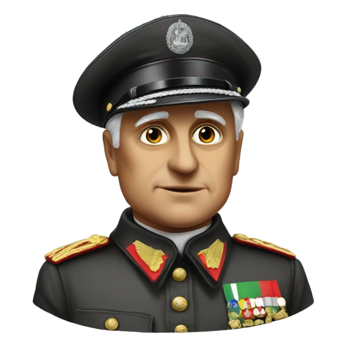 Mussolini Benito. He was Prime Minister of Italy  sticker