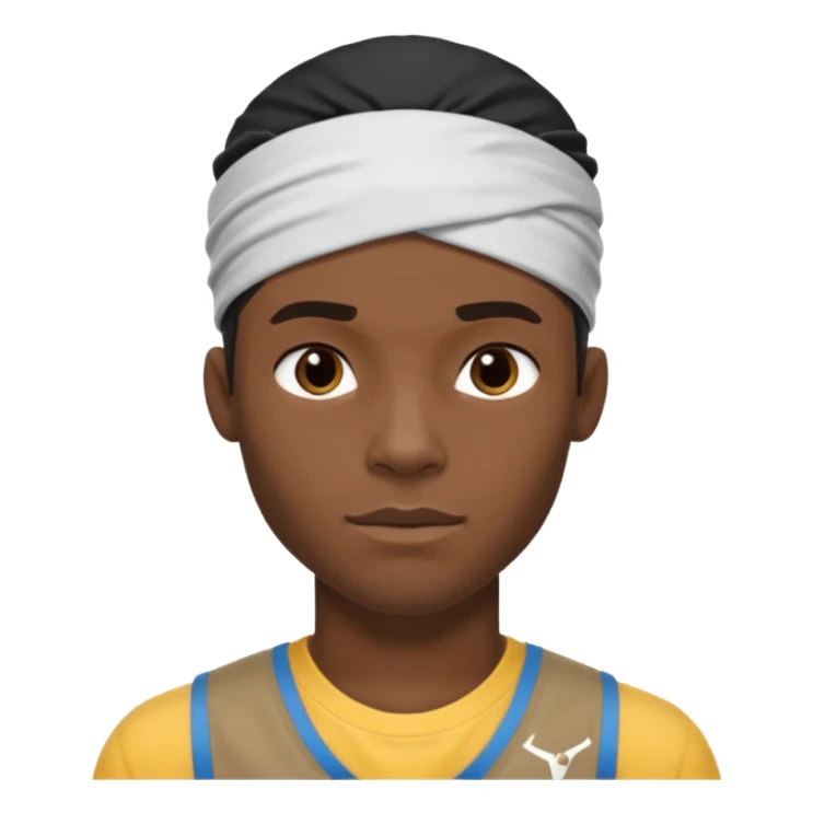 black usalt bolt half body with head band,half body,  sticker