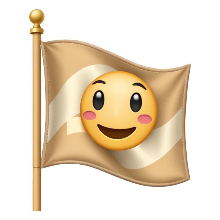 Beige flag like 🚩 but vaige color sticker