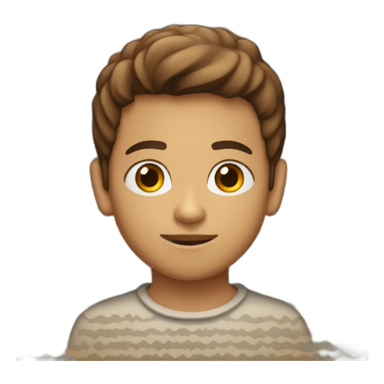 niño marroquí de ojos marrones y pelo castaño sticker