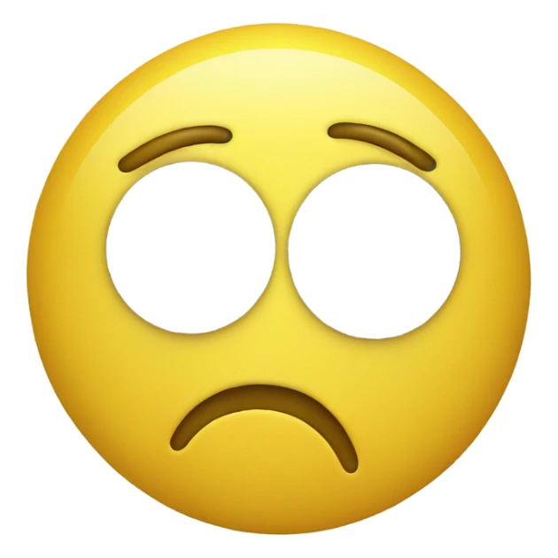Sad crying Yellow face emoji with hearts around it  sticker