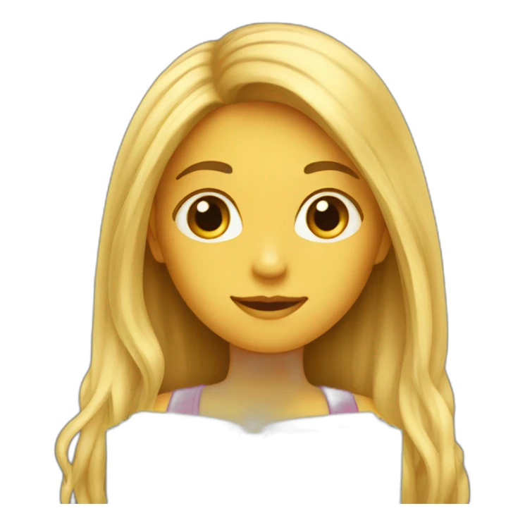 long-hair-girl-with-book sticker