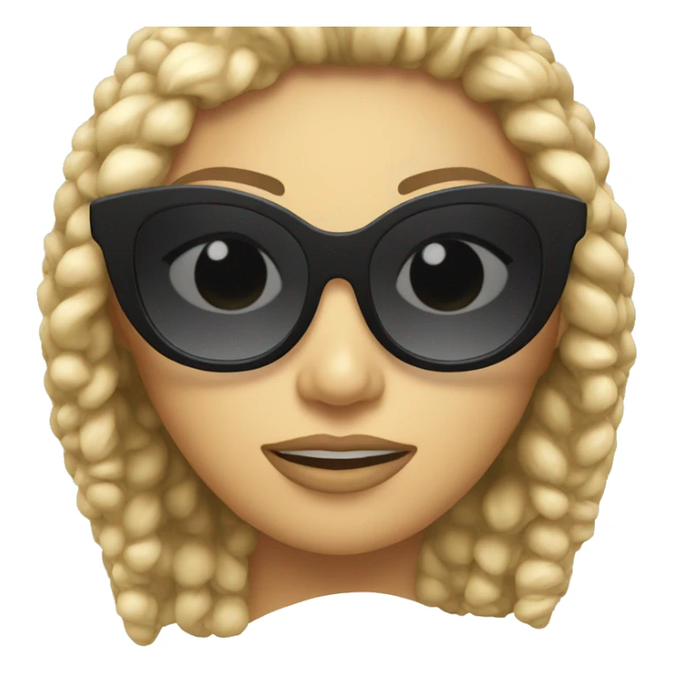 black fashion sunglasses sticker