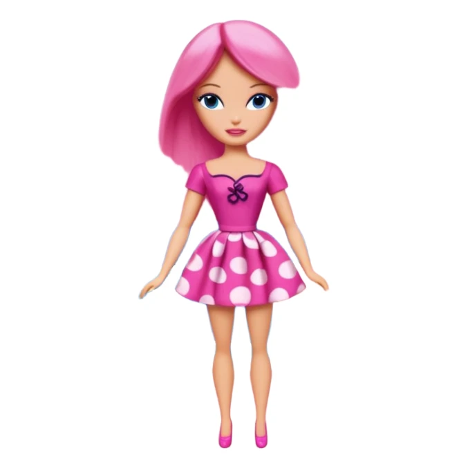 Matisse barbie slop style pink SPAM art landscape sticker