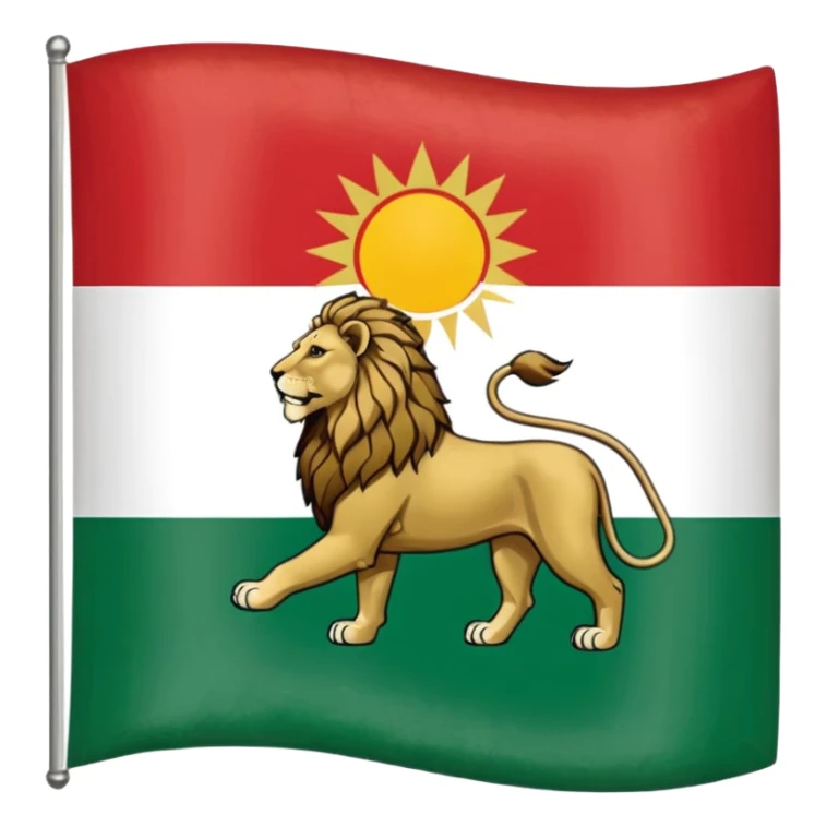 Pahlavi flag sticker