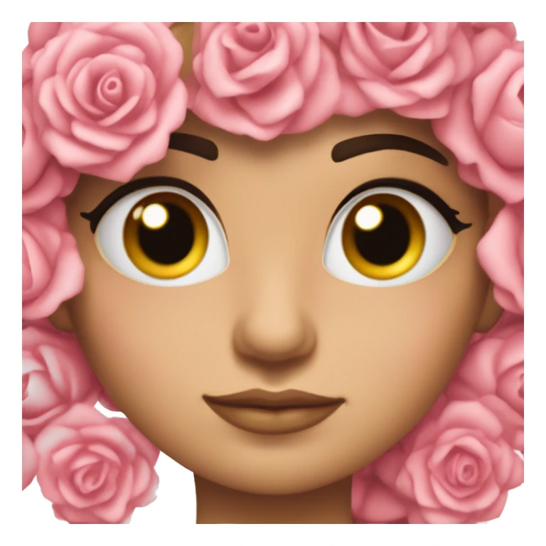 Chica tes morena con anteojos rosas y cabllo liso  sticker