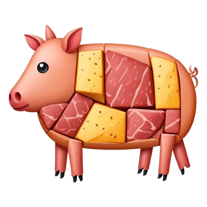 picasso abstract art SPAM MEAT painting sticker