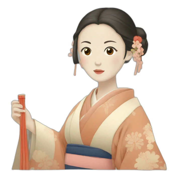 japanese-girl-in-the-Heian-era sticker
