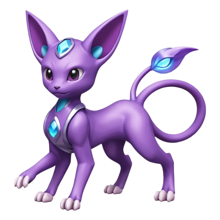 Miraidon-Genesect-Espeon-Mewtwo-Fakémon-hybrid-creature (full body)  sticker