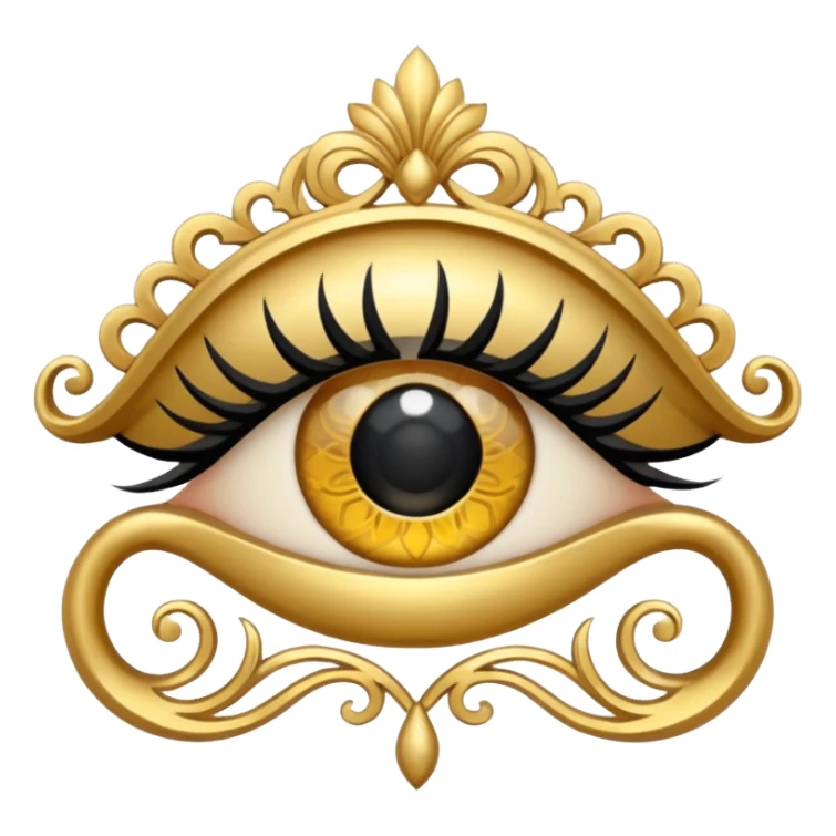 Make a logo with a lash side in the Iranian style and make the logo cool. sticker