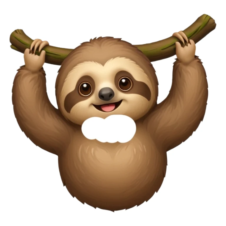 A sloth acting cute sticker