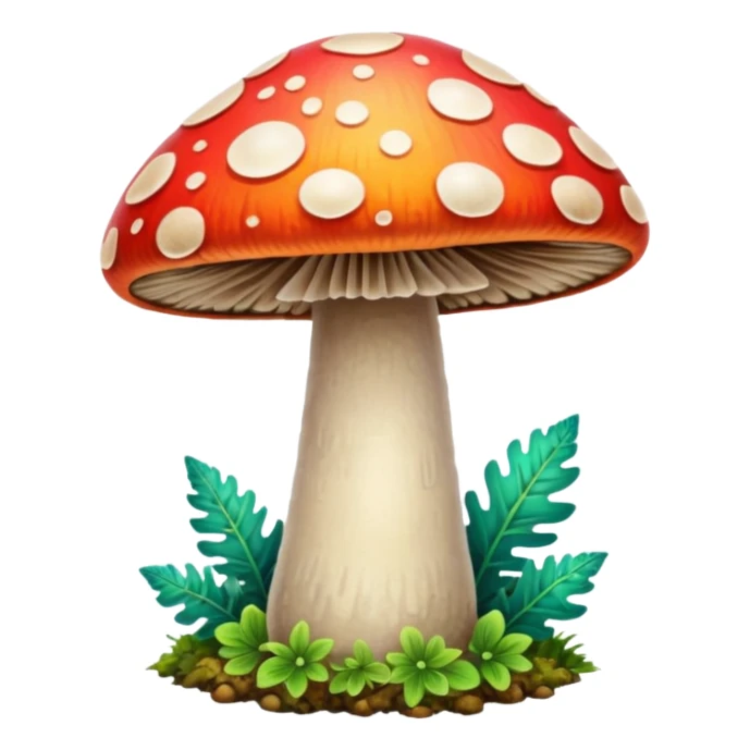 psychodelic mushroom single simple colorful harvested sticker