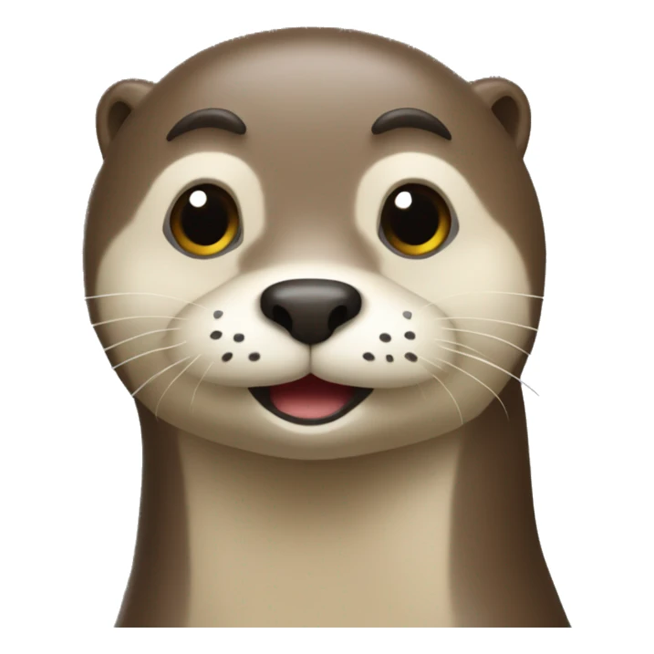 Loutre avec un qui spam sms sticker