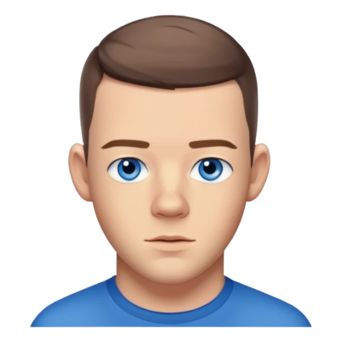 Russell Tovey with blue eyes sticker