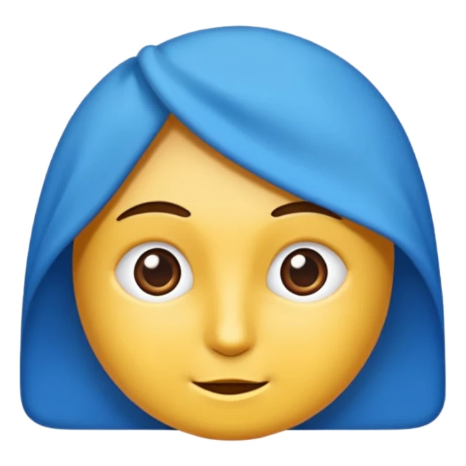 Mavi renkte bir bayrak yap sticker