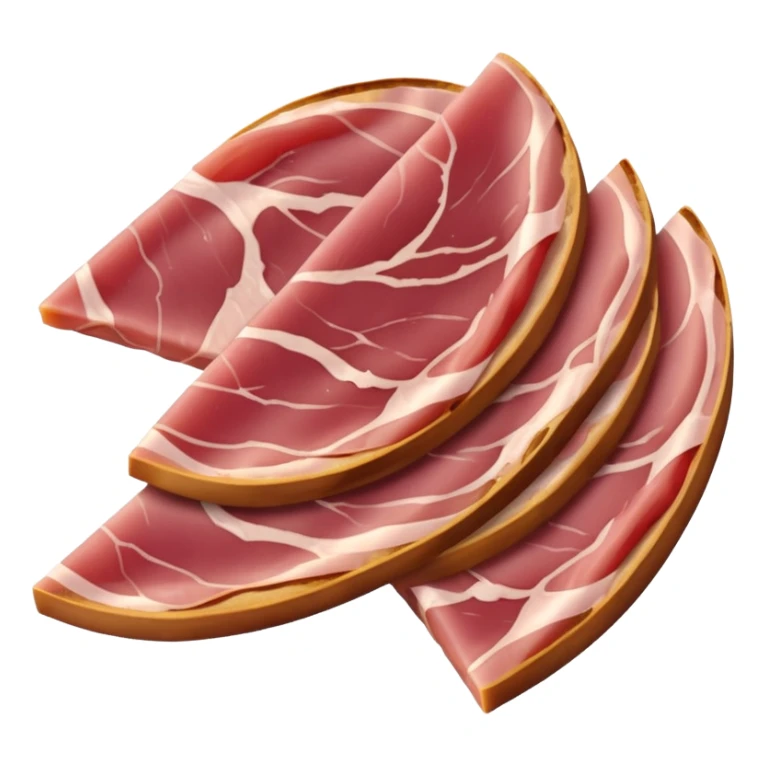 fette di prosciutto crudo affumicato sticker