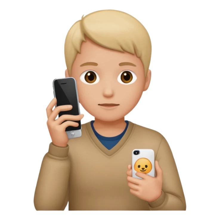 person sitting phone sticker
 sticker