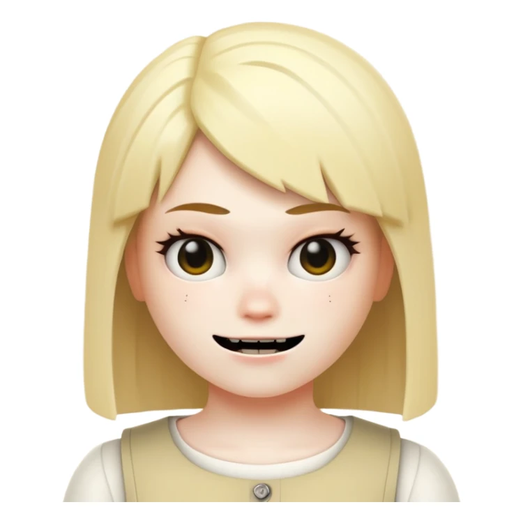 Roblox Chara with a creepy face sticker