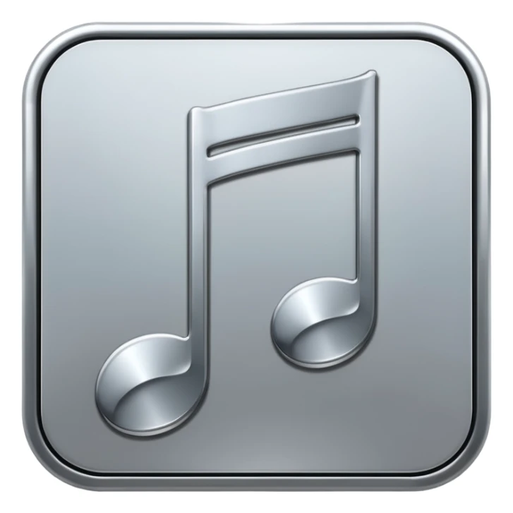 mac os music note metal mute sound 🔇 sticker