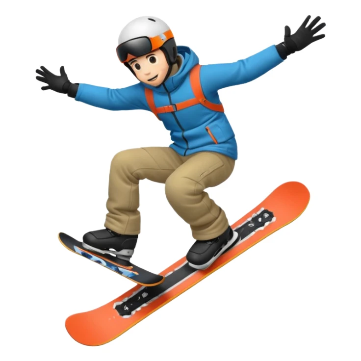 guy on a snowboard doing a backflip off of a jump sticker