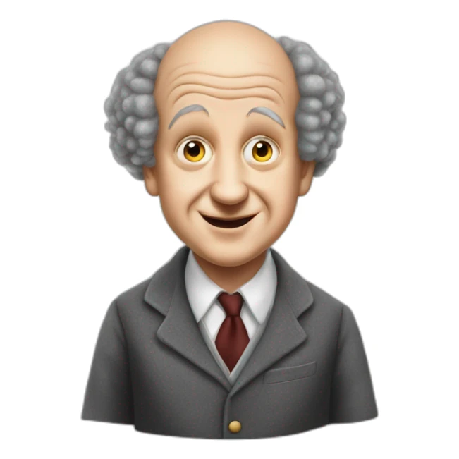 Young Larry fine of the three stooges sticker