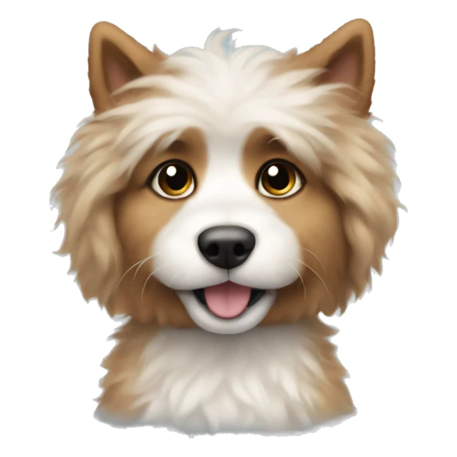 fluffy puppy sticker