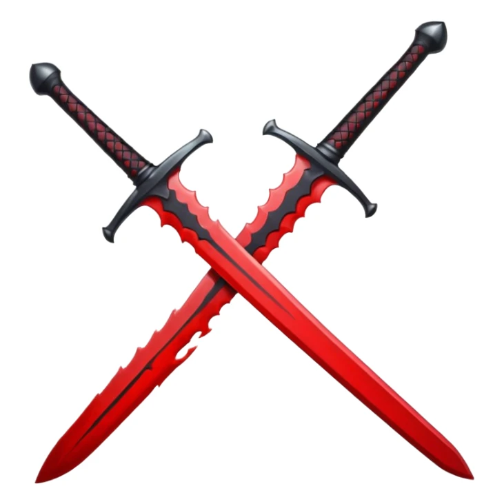 iOS sticker, dark sword, black blade, red blood drop, minimal sticker