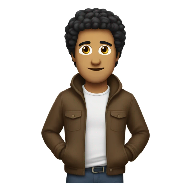 men with black hair and brown eyes holding a minion sticker