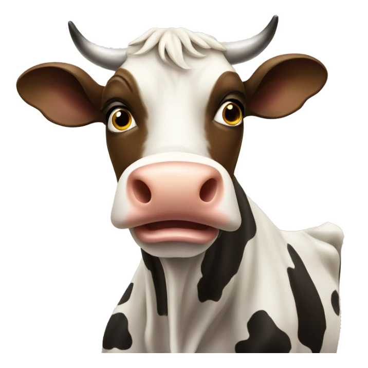 Cow hungry sticker
