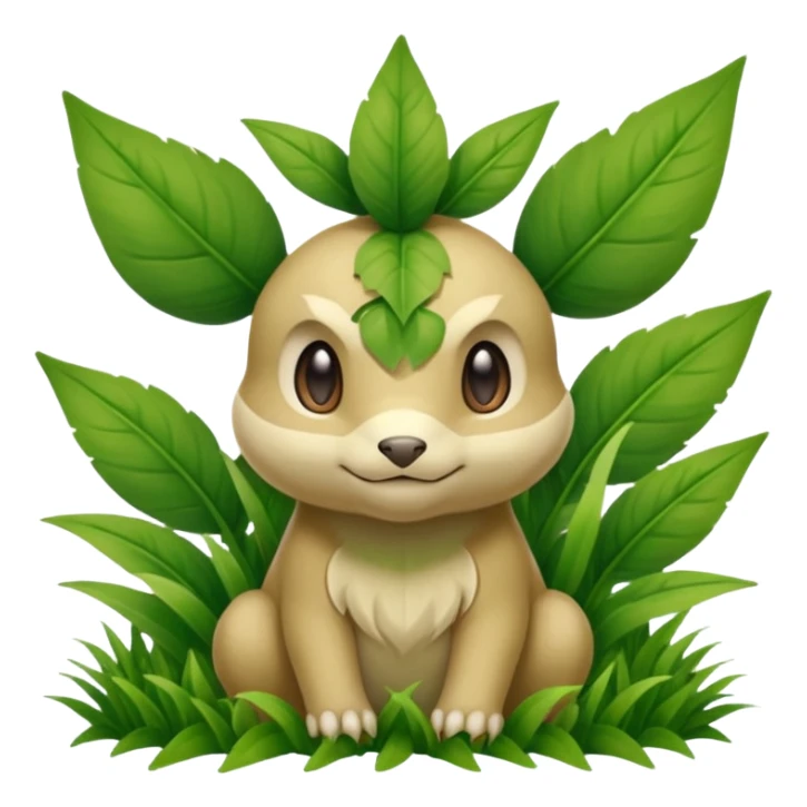 Pokemon red and green legendary grass type sticker