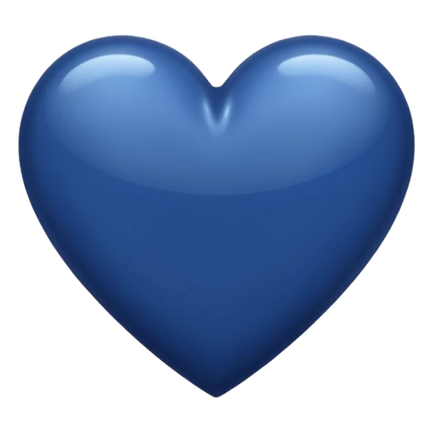 💙 navy blue heart sticker